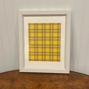 Clueless Plaid Framed Art Print